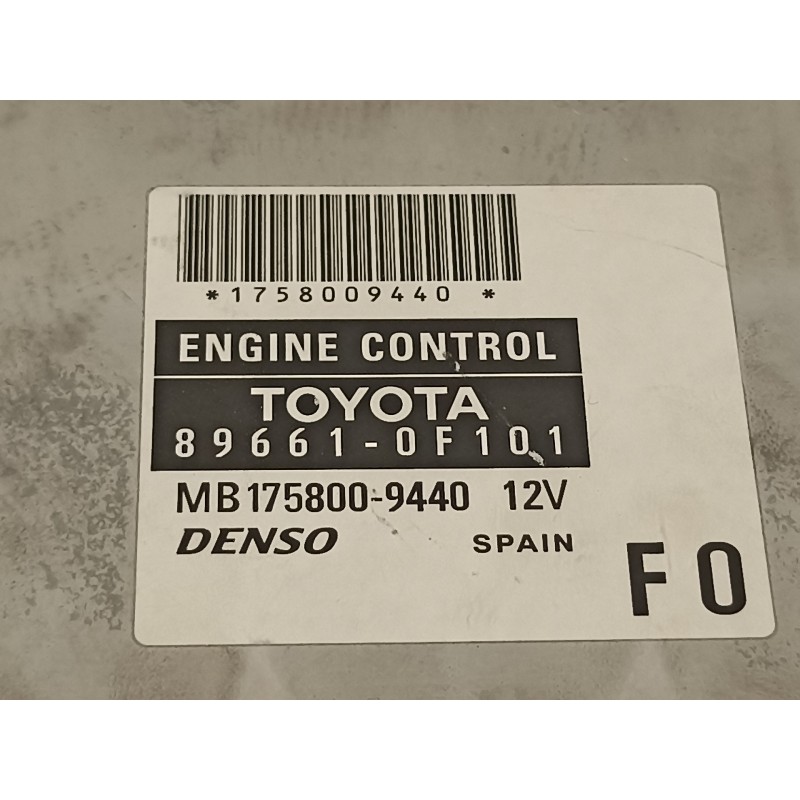 Recambio de centralita motor uce para toyota corolla verso (r1) 2.2 d-4d luna referencia OEM IAM 896610F101 1758009440 