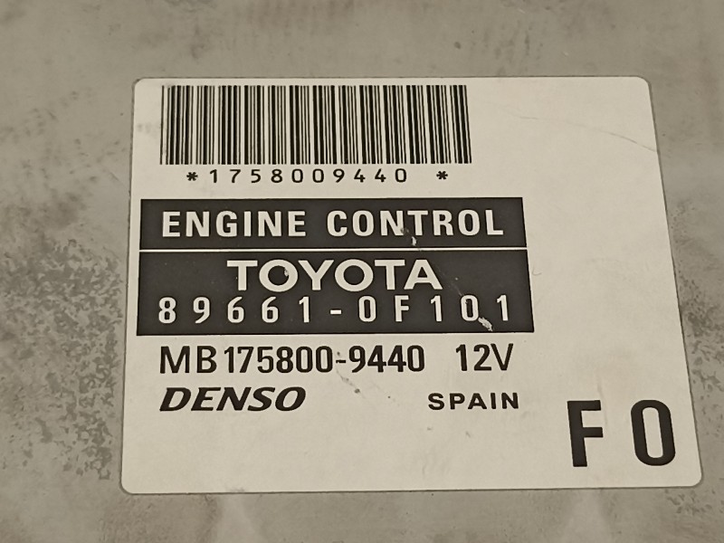 Recambio de centralita motor uce para toyota corolla verso (r1) 2.2 d-4d luna referencia OEM IAM 896610F101 1758009440 