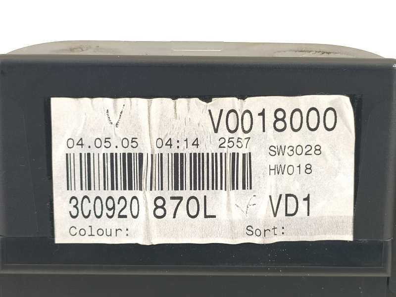 Recambio de cuadro instrumentos para volkswagen passat berlina (3c2) advance referencia OEM IAM 3C0920870L  