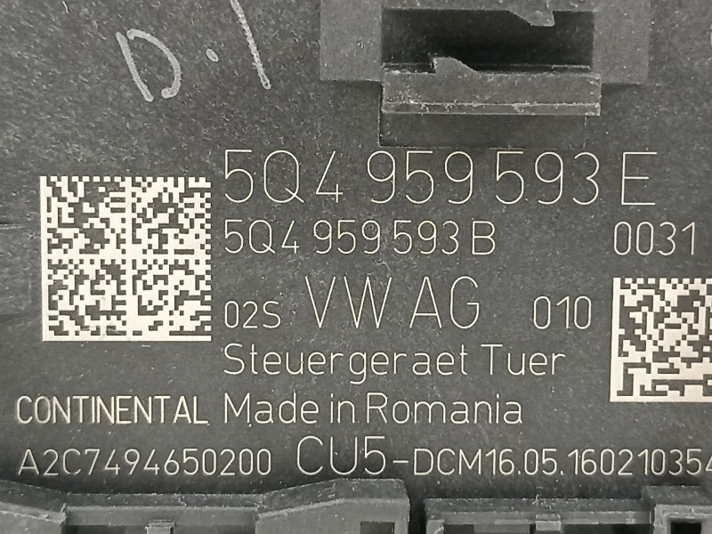 Recambio de modulo confort para seat leon (5f1) fr referencia OEM IAM 5Q4959593E  