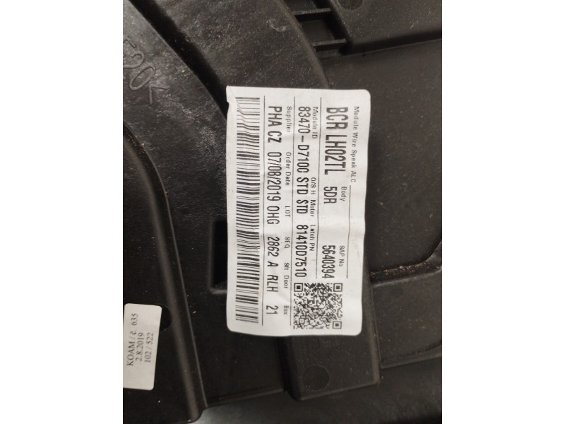 Recambio de elevalunas trasero izquierdo para hyundai tucson essence 2wd referencia OEM IAM 83470D7100 83450D7000 