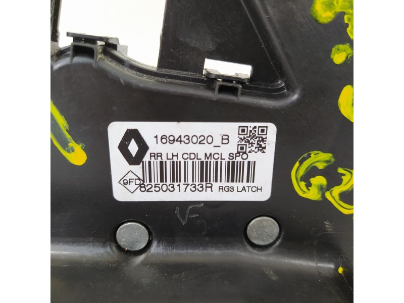 Recambio de cerradura puerta trasera izquierda para renault megane iv berlina 5p zen referencia OEM IAM 825031733R  