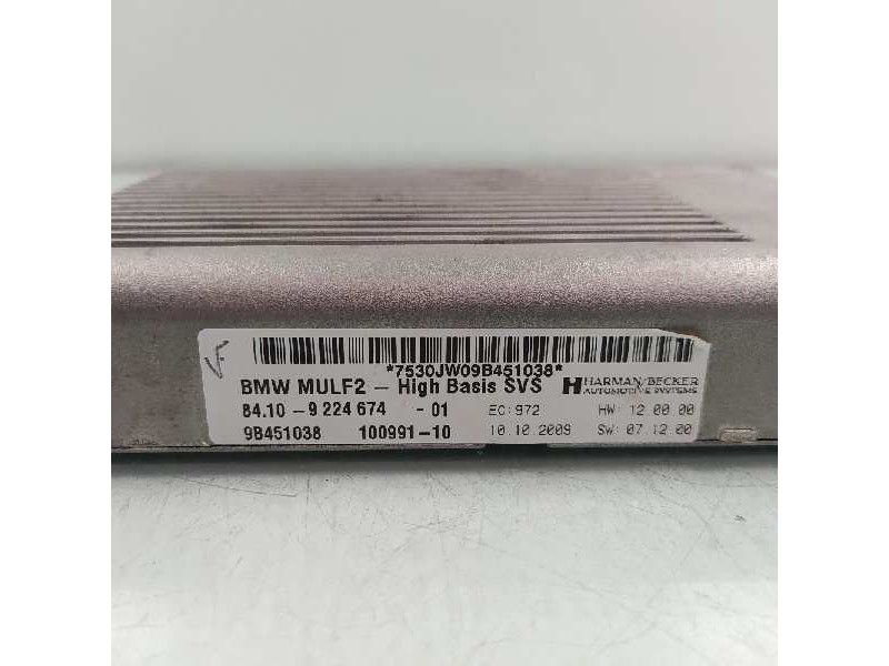 Recambio de modulo electronico para bmw x6 (e71) 3.5d referencia OEM IAM 84109224674 9B451038 