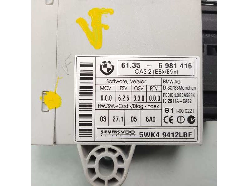Recambio de modulo electronico para bmw serie 1 berlina (e81/e87) 118d referencia OEM IAM 61356981416 6981416 5WK49412LBF