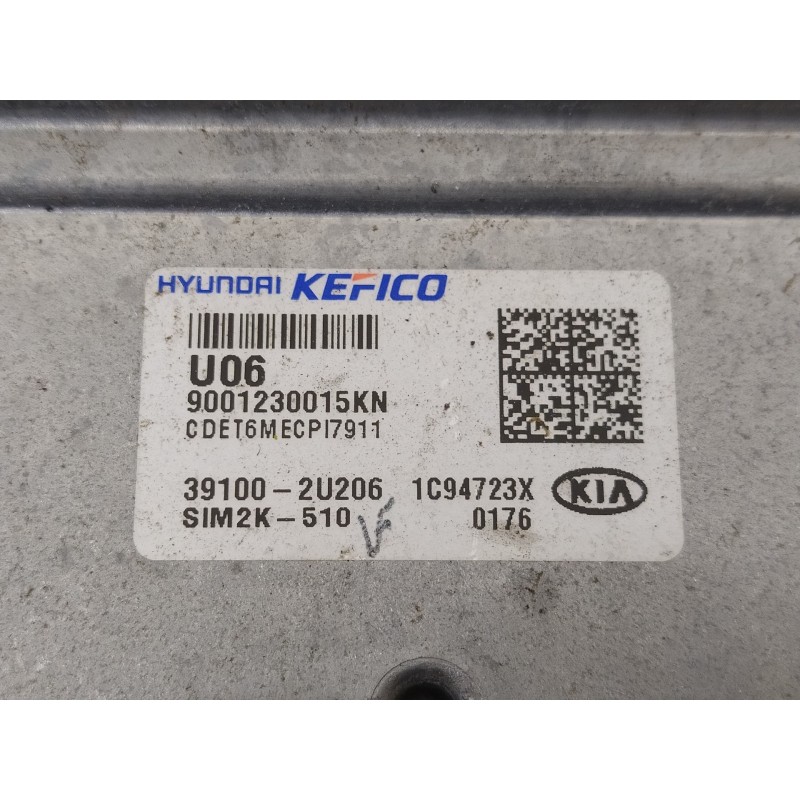 Recambio de centralita motor uce para kia ceed 1.6 crdi cat referencia OEM IAM 391012U206 391002U206 