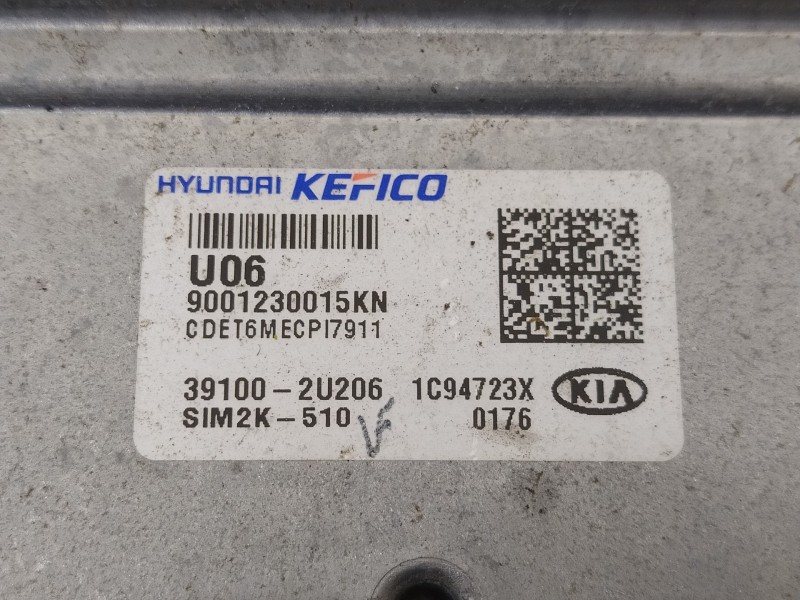 Recambio de centralita motor uce para kia ceed 1.6 crdi cat referencia OEM IAM 391012U206 391002U206 