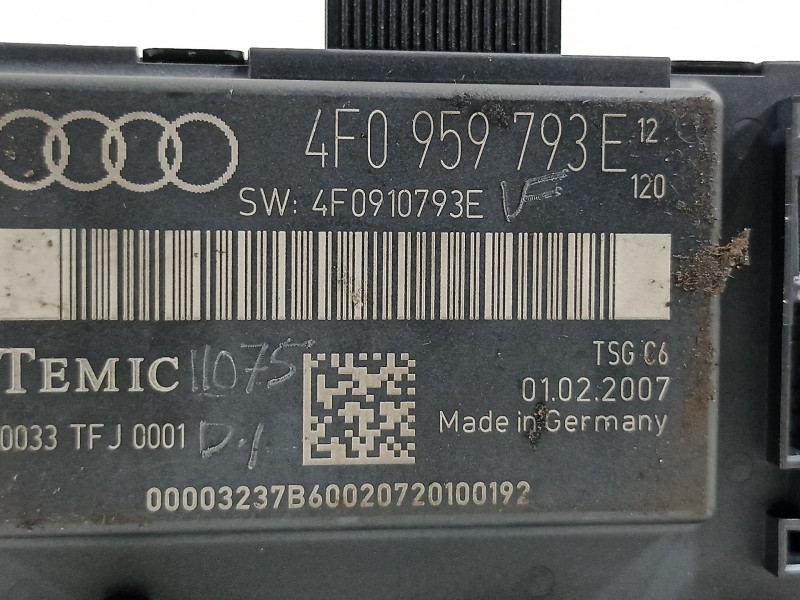 Recambio de modulo electronico para audi s6 berlina (4f2) 5.2 referencia OEM IAM 4F0959793E  