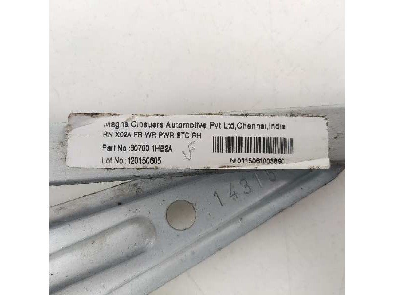Recambio de elevalunas delantero derecho para nissan micra (k13) 1.2 cat referencia OEM IAM 827301HB1A 3036928A 8R23312B3