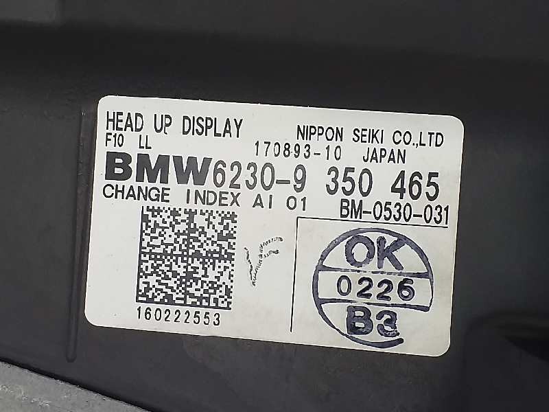 Recambio de pantalla multifuncion para bmw serie 5 touring (f11) 530d xdrive referencia OEM IAM 62309350465  