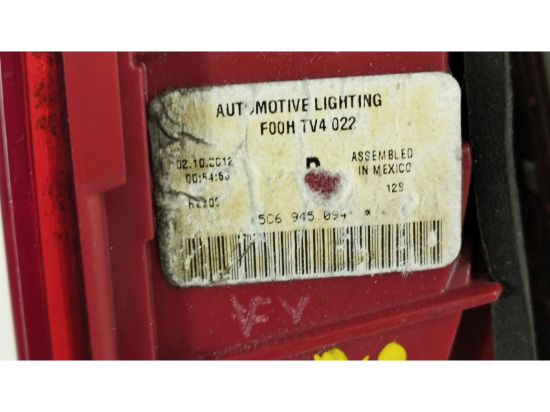 Recambio de piloto trasero derecho para volkswagen jetta (162) sport referencia OEM IAM 5C6945094 5C6945260 