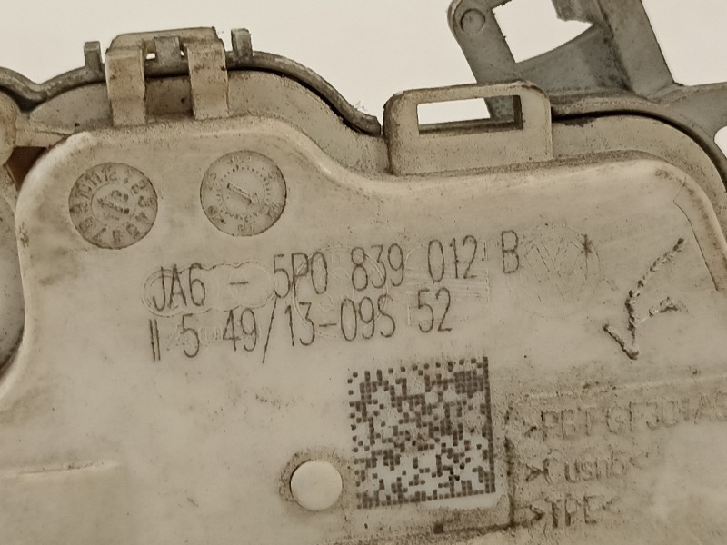 Recambio de cerradura puerta trasera derecha para seat altea xl (5p5) family referencia OEM IAM 5P0839012B  