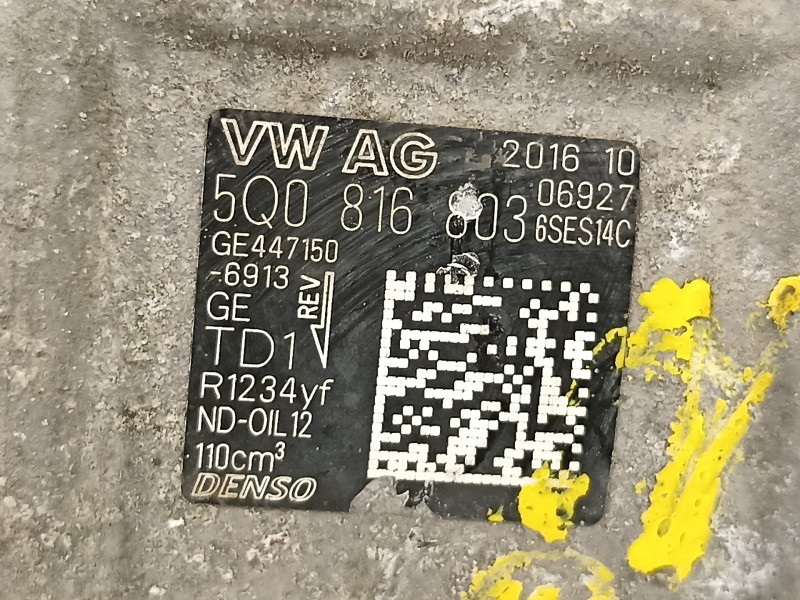 Recambio de compresor aire acondicionado para seat leon (5f1) fr fast lane referencia OEM IAM 5Q0816803  