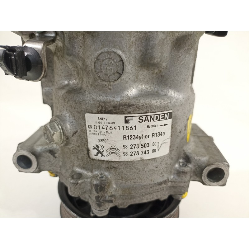 Recambio de compresor aire acondicionado para peugeot 208 1.5 blue-hdi fap referencia OEM IAM 9827850380 9827874380 