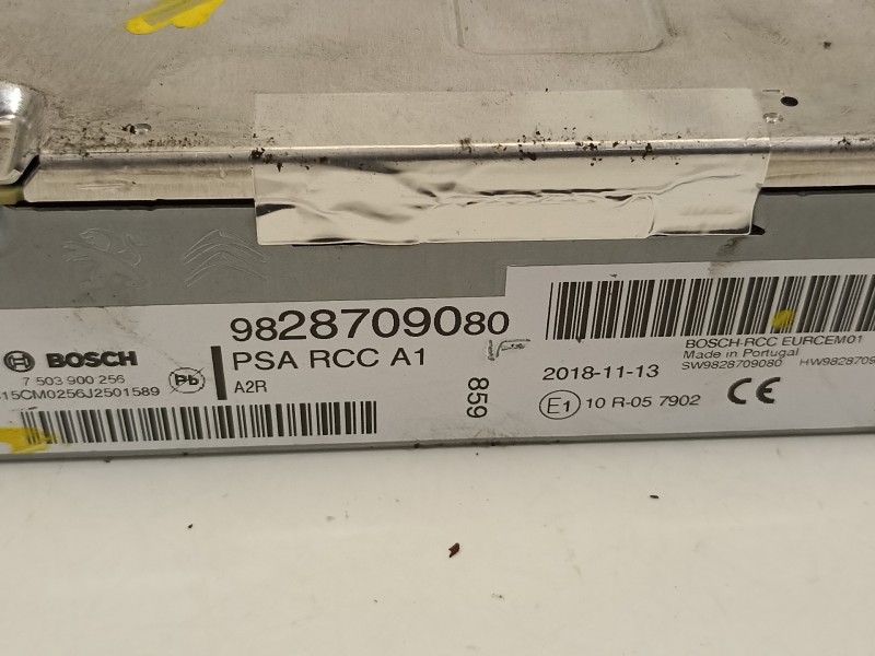 Recambio de sistema audio / radio cd para peugeot 208 1.5 blue-hdi fap referencia OEM IAM 9828709080 7503900256 