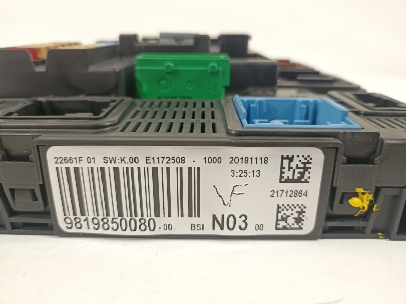 Recambio de caja reles / fusibles para peugeot 208 1.5 blue-hdi fap referencia OEM IAM 9819850080  