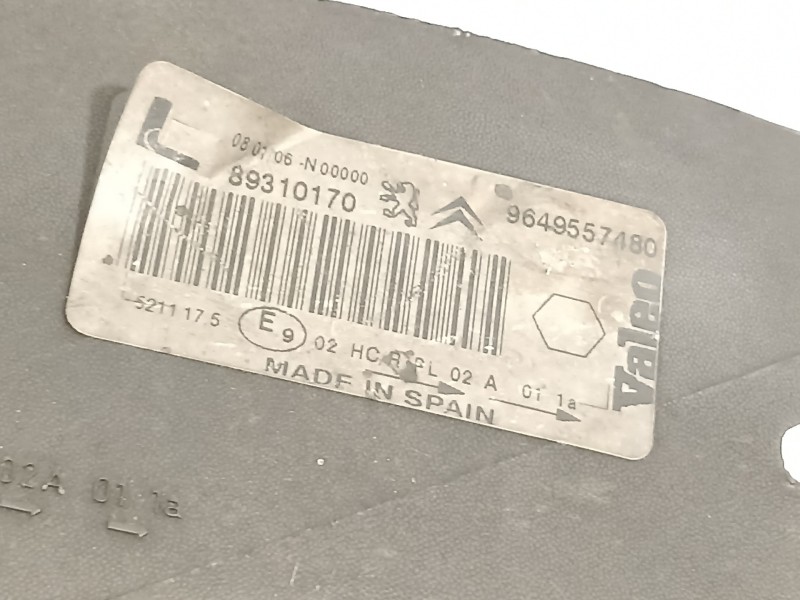 Recambio de faro izquierdo para citroën xsara picasso 1.6 hdi 90 exclusive referencia OEM IAM 9649557480   Recambio de faro izquierdo para citroën xsara picasso 1.6 hdi 90 exclusive referencia OEM IAM 9649557480