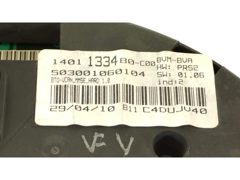 Recambio de cuadro instrumentos para citroën c8 hdi 173 fap exclusive referencia OEM IAM 1401133480  