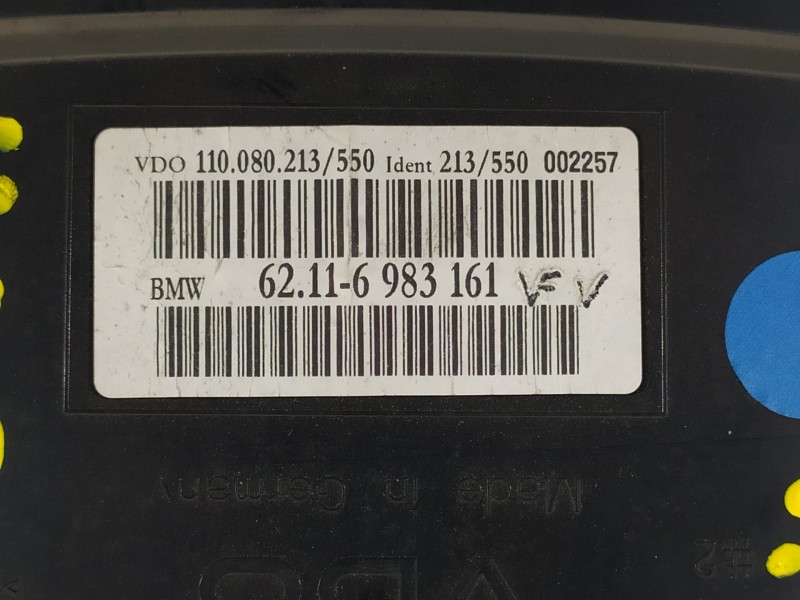 Recambio de cuadro instrumentos para bmw serie 5 berlina (e60) 525d referencia OEM IAM 62116983161  