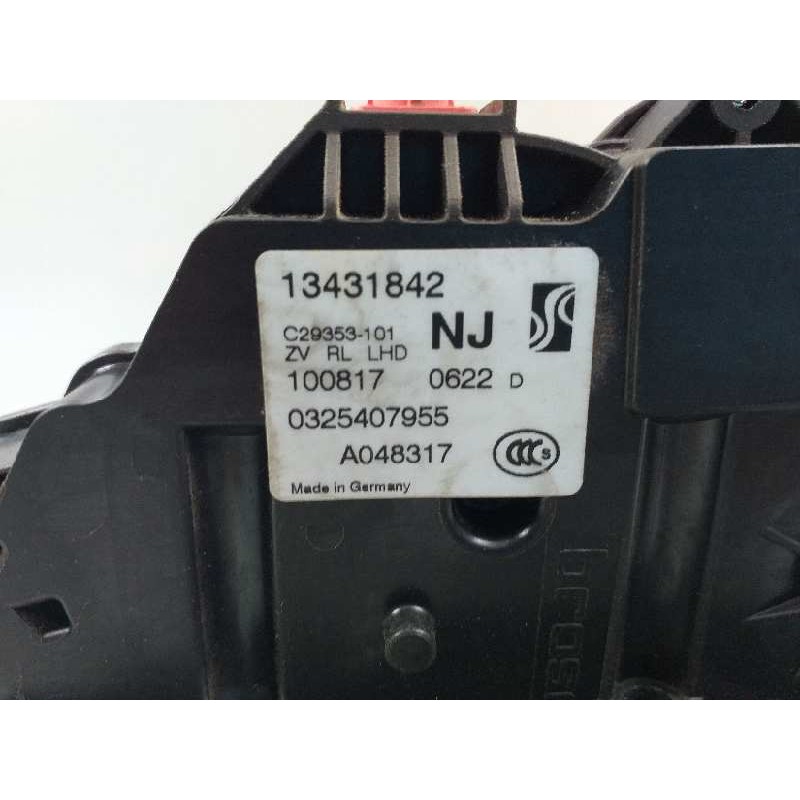 Recambio de cerradura puerta trasera izquierda para opel corsa e selective referencia OEM IAM 13431842 0325407955 
