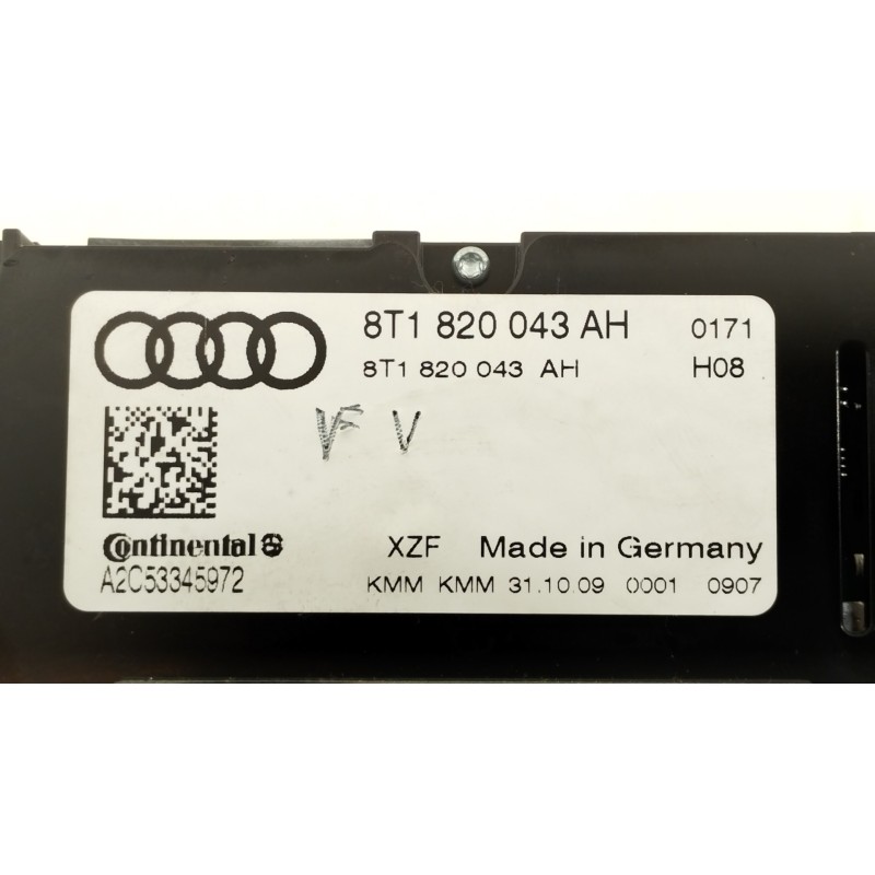 Recambio de mando climatizador para audi a5 sportback (8t) 2.0 tdi (125kw) referencia OEM IAM 8T1820043AH  