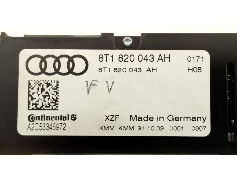 Recambio de mando climatizador para audi a5 sportback (8t) 2.0 tdi (125kw) referencia OEM IAM 8T1820043AH  