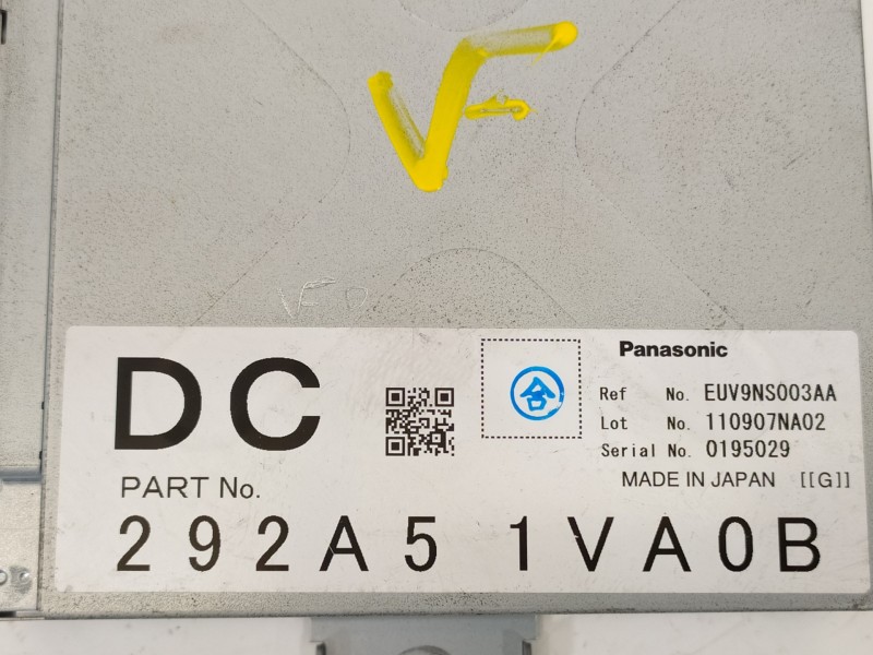 Recambio de modulo electronico para nissan qashqai (j10) tekna premium referencia OEM IAM 292A51VA0B EUV9NS003AA 110907NA02