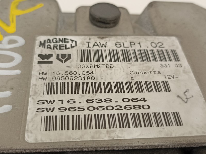 Recambio de centralita motor uce para peugeot 307 cc (s1) 2.0 referencia OEM IAM 9650602680  