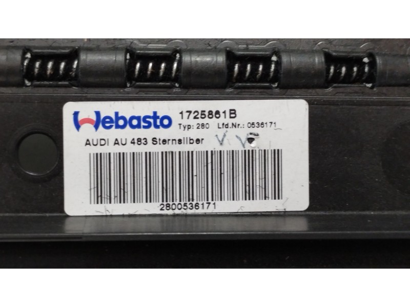 Recambio de techo electrico para audi a5 sportback (8t) 2.0 tdi (125kw) referencia OEM IAM 8T8877041 8K5877255A 