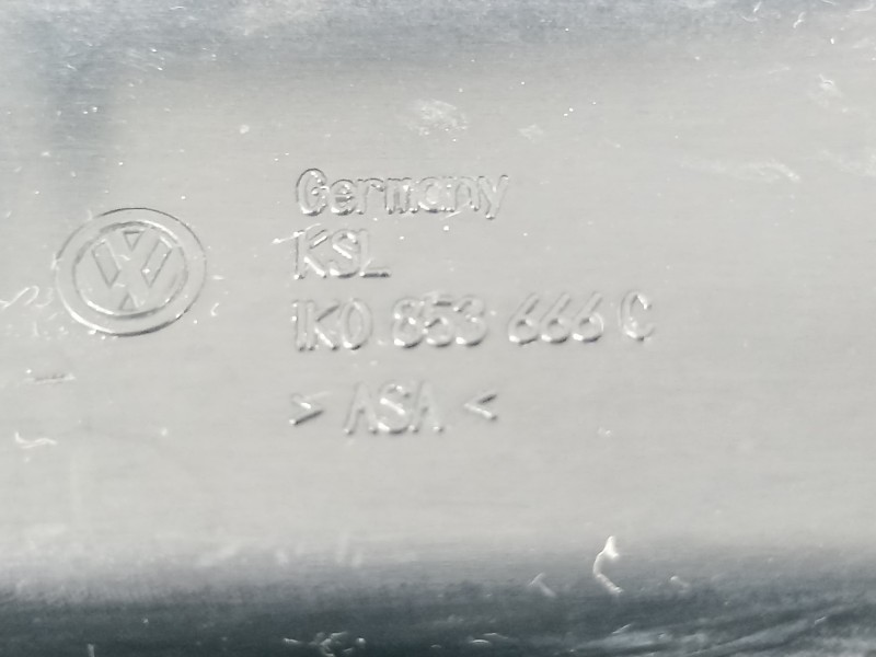 Recambio de rejilla paragolpes derecha para volkswagen golf v berlina (1k1) highline referencia OEM IAM 1K0853666C  