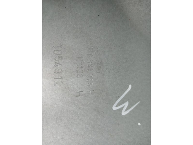 Recambio de elevalunas trasero izquierdo para volkswagen touran (1t3) advance bluemotion referencia OEM IAM 1T0839755H 1T0839729