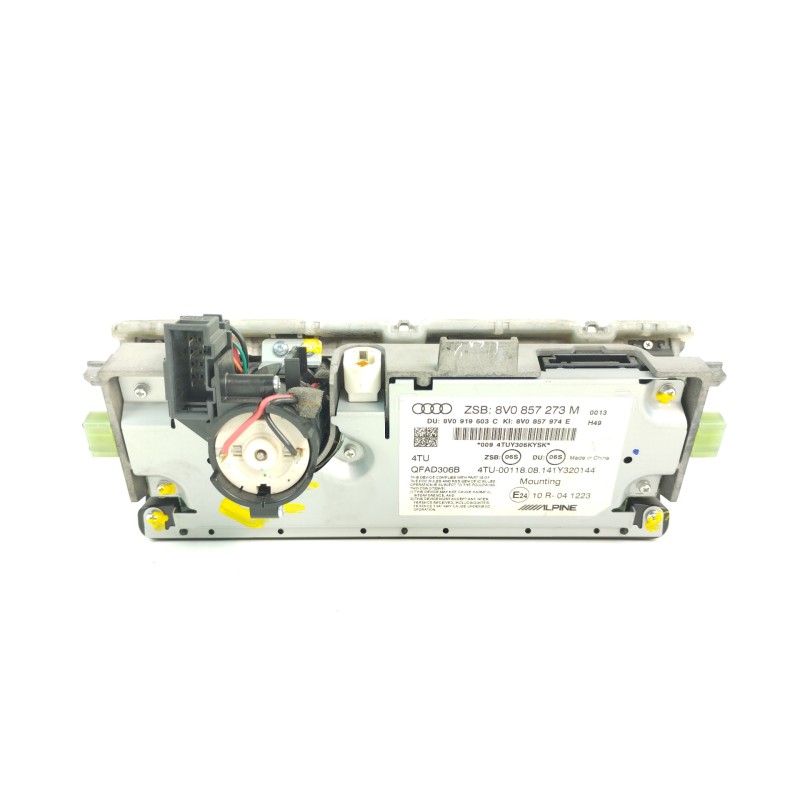 Recambio de pantalla multifuncion para audi a3 sportback (8va) ambiente referencia OEM IAM 8V0857273M 8V0919603C 8V0857974E