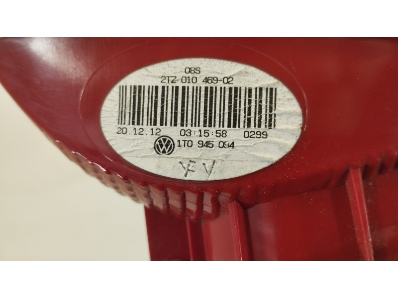 Recambio de piloto trasero derecho para volkswagen touran (1t3) advance bluemotion referencia OEM IAM 1T0945094 2TZ010469 