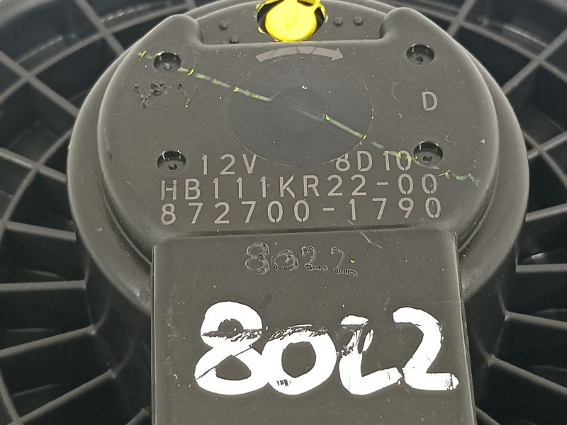 Recambio de ventilador calefaccion para mazda cx-3 center-line referencia OEM IAM 8727001790 HB111KR2200 