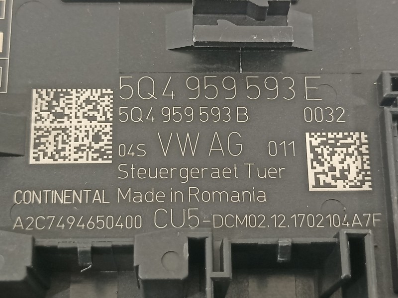 Recambio de modulo confort para seat leon (5f1) fr referencia OEM IAM 5Q4959593E 5Q4959593B A2C7494650400
