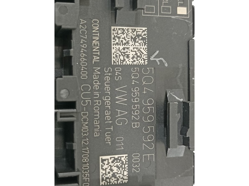 Recambio de modulo confort para seat leon (5f1) fr referencia OEM IAM 5Q4959592E 5Q4959592B 