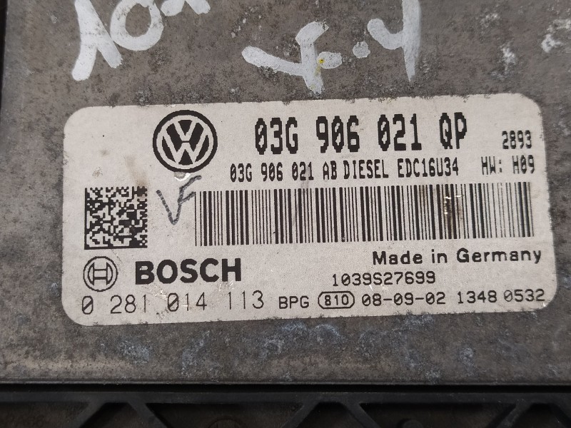 Recambio de centralita motor uce para skoda suberb (3t4) ambition referencia OEM IAM 03G906021QP 0281014113 