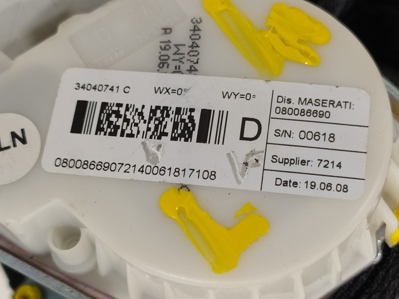 Recambio de cinturon seguridad delantero derecho para maserati granturismo s referencia OEM IAM 34040741C 33055165B 