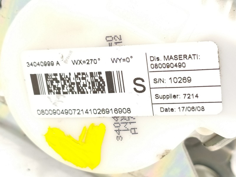 Recambio de cinturon seguridad trasero izquierdo para maserati granturismo s referencia OEM IAM 34040999A 33055166B 