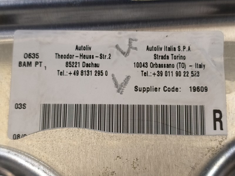 Recambio de airbag lateral delantero izquierdo para maserati granturismo s referencia OEM IAM 19609 S301702101 
