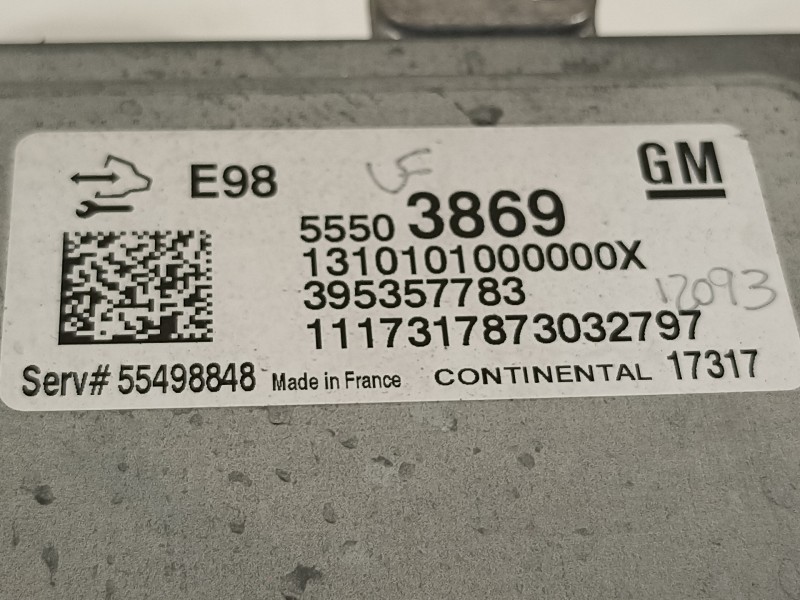 Recambio de centralita motor uce para opel astra k lim. 5türig business referencia OEM IAM 55503869  