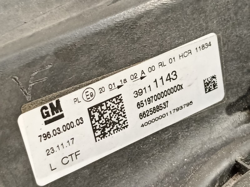 Recambio de faro izquierdo para opel astra k lim. 5türig business referencia OEM IAM 39111143 39081892 