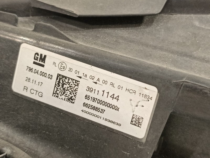 Recambio de faro derecho para opel astra k lim. 5türig business referencia OEM IAM 39111144 39081893 