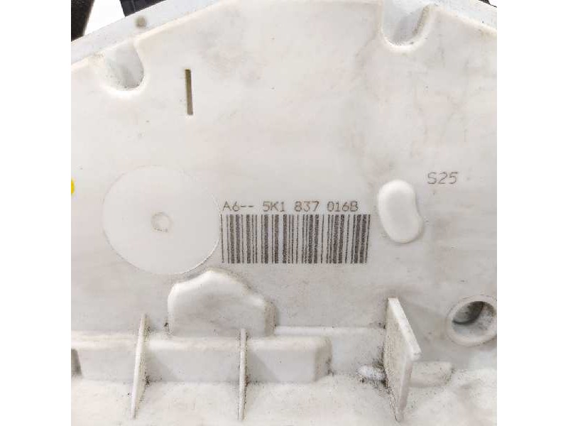Recambio de cerradura puerta delantera derecha para volkswagen golf vi (5k1) sport referencia OEM IAM 5K1837016B  