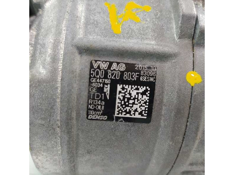 Recambio de compresor aire acondicionado para volkswagen golf vi (5k1) sport referencia OEM IAM 5Q0820803F GE4471506034 