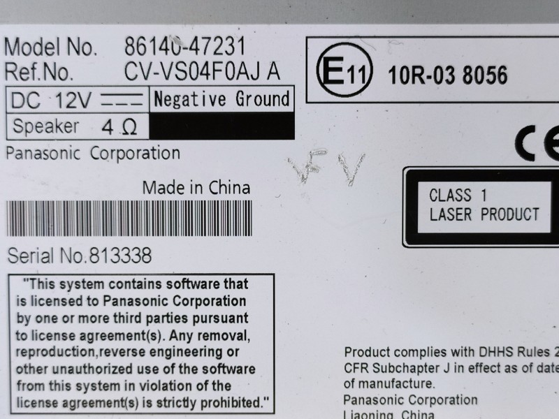 Recambio de sistema navegacion gps para toyota prius zvw40(w)/zvw40l (zvw40) referencia OEM IAM 8614047231  