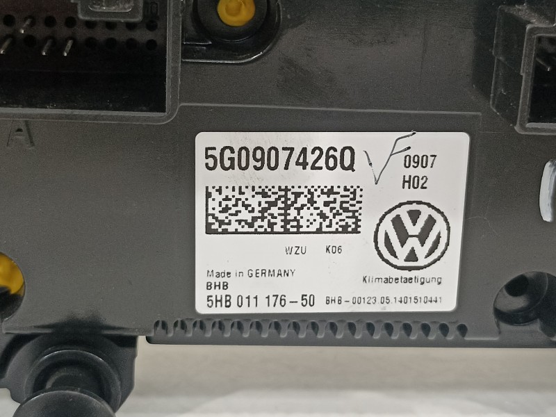 Recambio de mando climatizador para volkswagen golf vii lim. advance bluemotion referencia OEM IAM 5G0907426Q  