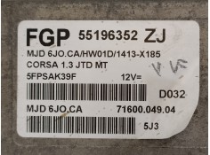 Recambio de centralita motor uce para opel corsa c corsavan referencia OEM IAM 55196352ZJ 5FPSAK39F 7160004904 2
