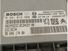 Recambio de centralita motor uce para citroën c4 grand picasso sx referencia OEM IAM 9664617480 0281012980 