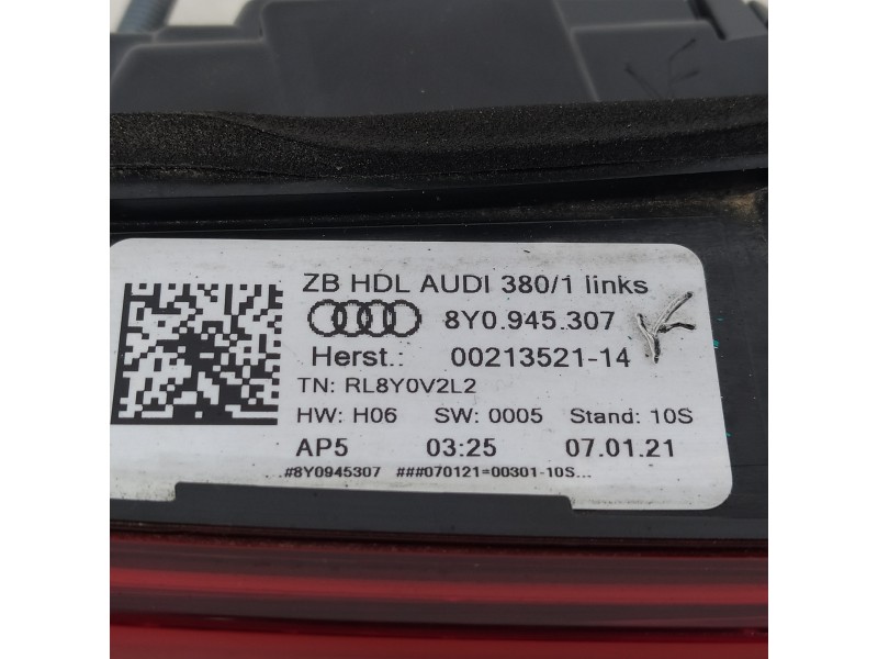 Recambio de piloto trasero izquierdo para audi a3 sportback (8y) gy referencia OEM IAM 8Y0945307  