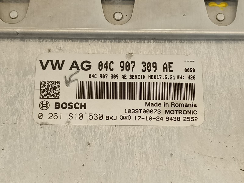 Recambio de centralita motor uce para audi a1 (8xk) attraction referencia OEM IAM 04C907309AE 0261S10530 
